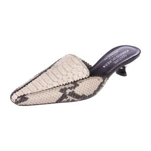 DONALD J PLINER SNAKE EMBOSSED MULE 9N *Narrow*